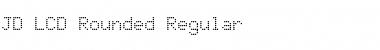 JD LCD Rounded Regular Font