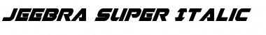 Download Jeebra Super-Italic Font Download Jeebra Super-Italic Font