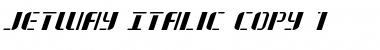 Jetway Italic Font