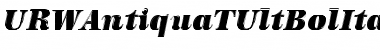Download URWAntiquaTUltBolItaIn1 Font Download URWAntiquaTUltBolItaIn1 Font