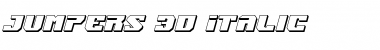 Jumpers 3D Italic Italic Font