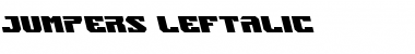 Jumpers Leftalic Italic Font