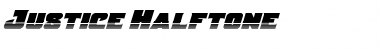 Justice Halftone Regular Font