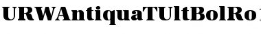 URWAntiquaTUltBolRo1 Regular Font