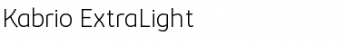 Kabrio ExtraLight Font