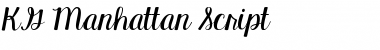 KG Manhattan Script Regular Font
