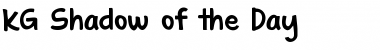 KG Shadow of the Day Regular Font