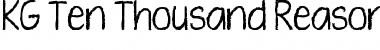 Download KG Ten Thousand Reasons Alt Font Download KG Ten Thousand Reasons Alt Font