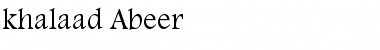 khalaad Abeer Font