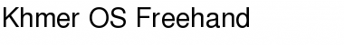 Khmer OS Freehand Regular Font