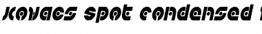 Kovacs Spot Condensed Italic Font