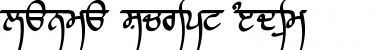 Lanma Script 5 Medium Font