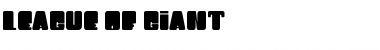 Download LEAGUE OF GIANT Font