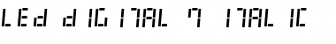 LED Digital 7 Italic Font