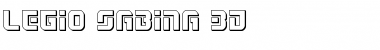 Legio Sabina 3D Regular Font