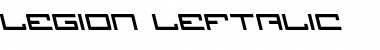 Legion Leftalic Italic Font
