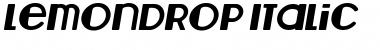 Lemondrop Italic Font