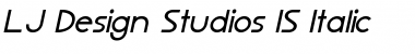 LJ Design Studios IS Italic Font