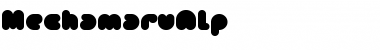 Download MechamaruAlp Font Download MechamaruAlp Font