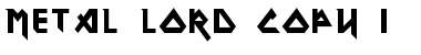 Metal Lord Heavy Font