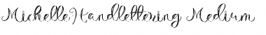 Michelle Handlettering Font