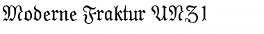 Moderne Fraktur UNZ1 Regular Font