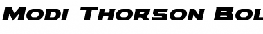 Modi Thorson Bold Italic Bold Italic Font
