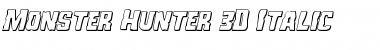 Monster Hunter 3D Italic Italic Font