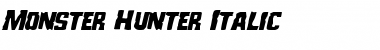 Monster Hunter Italic Font