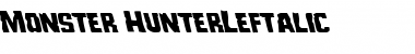 Download Monster Hunter Leftalic Font