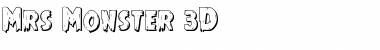Download Mrs. Monster 3D Font Download Mrs. Monster 3D Font