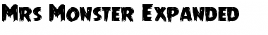 Mrs. Monster Expanded Expanded Font