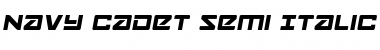 Download Navy Cadet Semi-Italic Font