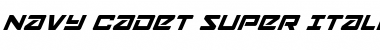 Navy Cadet Super-Italic Font