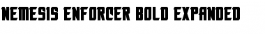 Download Nemesis Enforcer Bold Expanded Font