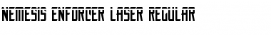 Nemesis Enforcer Laser Regular Font