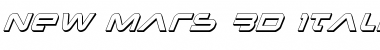 Download New Mars 3D Italic Font