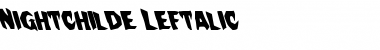 Nightchilde Leftalic Italic Font