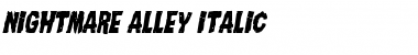 Nightmare Alley Italic Font