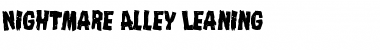 Download Nightmare Alley Leaning Font