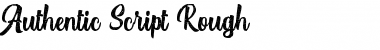 Authentic Script Rough Font