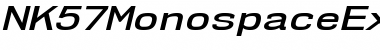 NK57 Monospace Expanded SemiBold Italic
