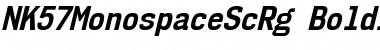 NK57 Monospace Semi-Condensed Bold Italic