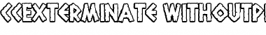 CCExterminate Regular Font