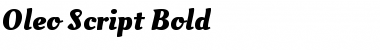 Oleo Script Bold Font