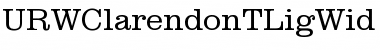 URWClarendonTLigWid Regular Font