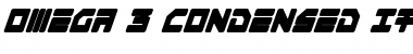 Download Omega-3 Condensed Italic Font