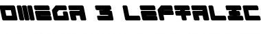 Omega-3 Leftalic Font