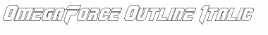 OmegaForce Outline Italic Italic Font