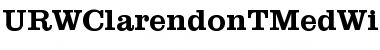 URWClarendonTMedWid Regular Font